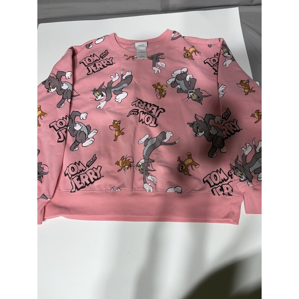 Tom and Jerry pink all over graphic Girls junior size Large